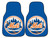 New York Mets Car Mats Printed Carpet 2 Piece Set - Special Order