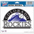 Colorado Rockies Decal 5x6 Ultra Color - Special Order