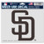 San Diego Padres Decal 5x6 Ultra Color - Special Order