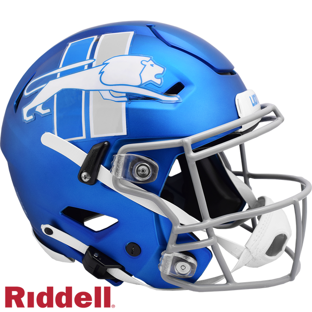 Detroit Lions Helmet Riddell Authentic Full Size Speedflex Style On