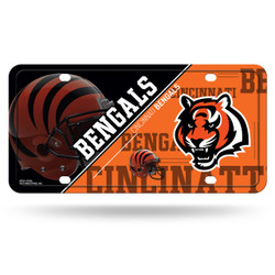 Rico Industries NFL Cincinnati Bengals License Plate Metal, Team Color, One  Size