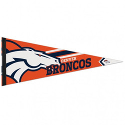 Denver Broncos Pennant 12x30 Premium Style Super Bowl 50 Champion Design CO  - Caseys Distributing