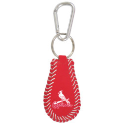 Texas Rangers Keychain Team Color Baseball Red Leather Blue Thread