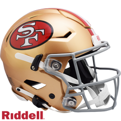 San Francisco 49ers Helmet Riddell Authentic Full Size Speed Style Lunar Eclipse Alternate