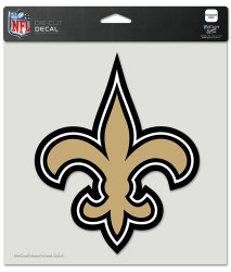 New Orleans Saints Decal 4x4 Perfect Cut White