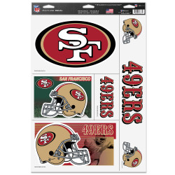 : WinCraft San Francisco 49ers Team Logo 5x6 NFL Helmet Decal :  Sports & Outdoors