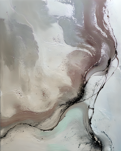 Eclectic Abstract 63 expressive canvas with bold contrast and texture