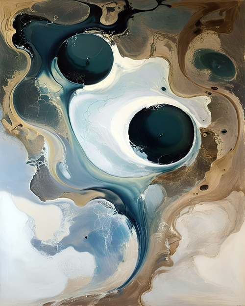 Eclectic Abstract 66 mixed media abstract canvas with dynamic composition