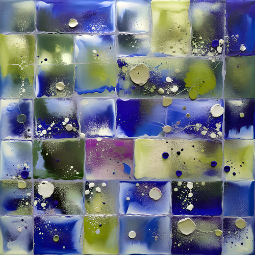 Eclectic Abstract 68 vibrant abstract painting with textured depth