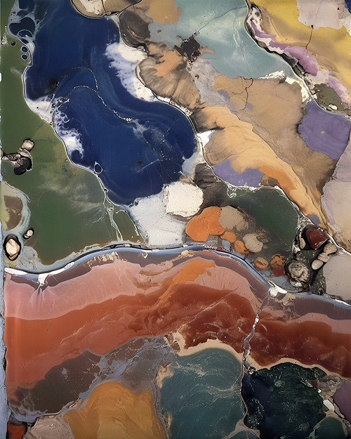 Eclectic Abstract 77 mixed palette abstract canvas with depth