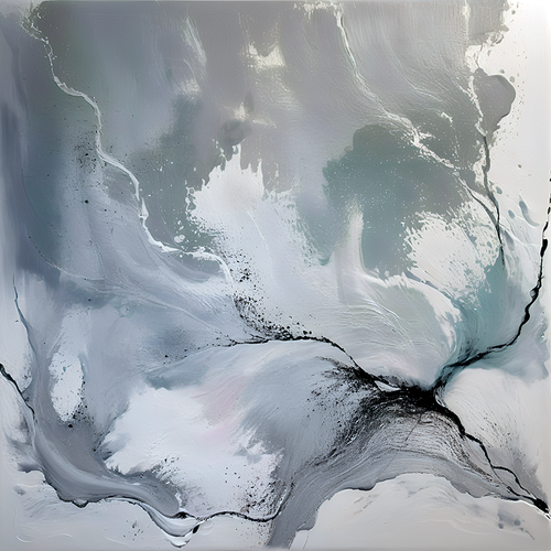 Eclectic Abstract 83 contemporary abstract canvas with dynamic layering