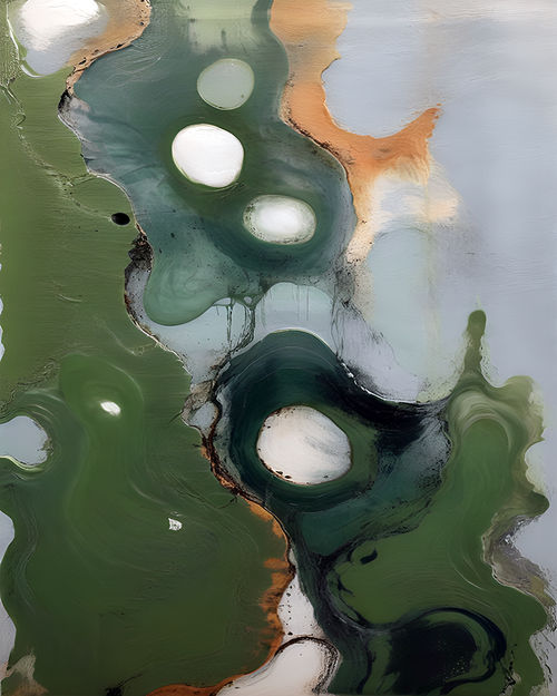 Eclectic Abstract 87 textured abstract painting with layered contrast