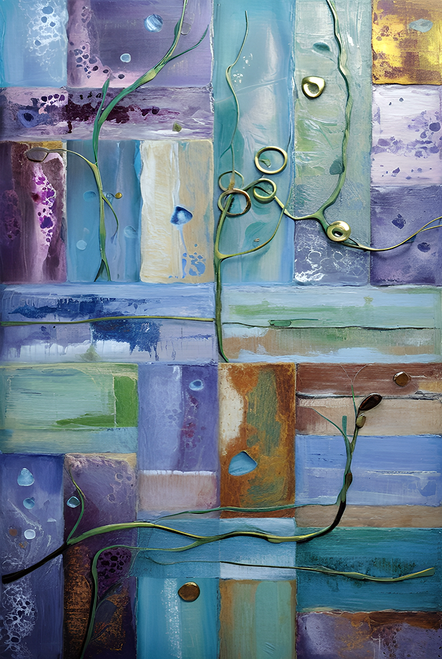 Eclectic Abstract 105 contemporary eclectic abstract wall art