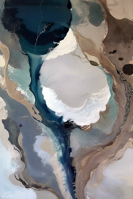 Eclectic Abstract 112 bold abstract canvas with diverse techniques