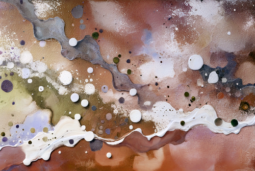 Eclectic Abstract 119 bold contemporary abstract canvas with layered color movement