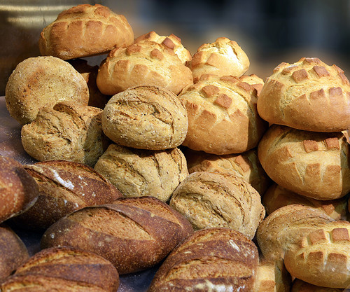 Fresh baked bread food photography wall art