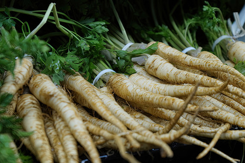 Fresh parsnips