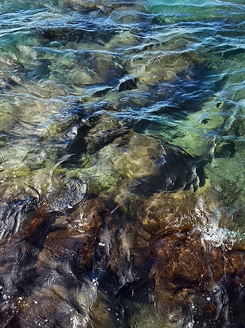 Water 06 river photography with flowing water over rocks, corporate wall art for offices and hospitality spaces.