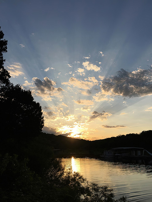 Water 10 lake photography at sunset with gentle ripples and reflected light, corporate wall art for offices and healthcare spaces.