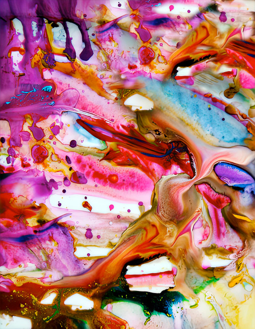 Chimera 17 abstract mural for executive suite and office design