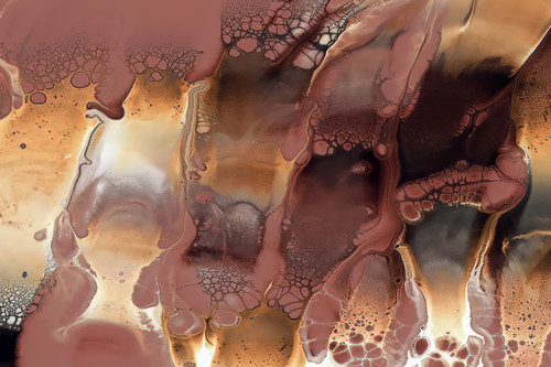 Sea Scape Bubbles 1E coastal abstract artwork with dynamic ocean texture