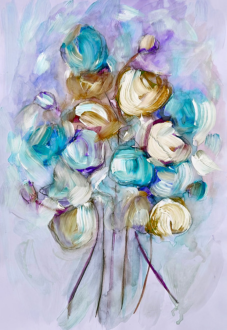 Contemporary Florals 6 contemporary pastel floral painting for modern interiors