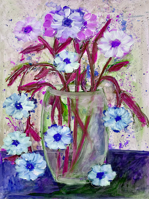 Contemporary Florals 23 contemporary abstract florals with layered textures