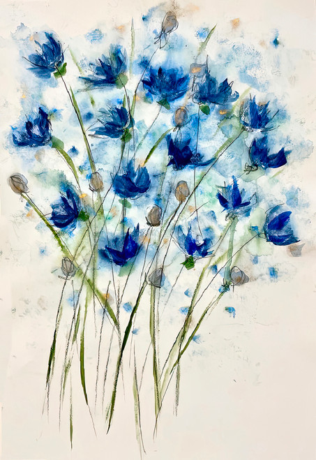 Contemporary Florals 29 imaginative floral canvas with rich color palette