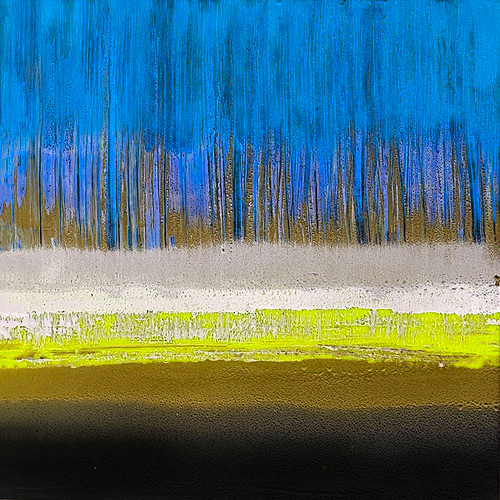 Horizon 13b abstract horizon wall art with textured horizontal movement