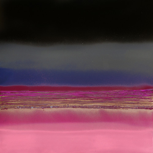 Horizon 14e abstract horizon painting with atmospheric earth and sky tones