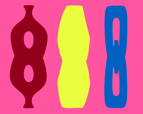 Color Play 9 colorful abstract wall art with flowing shapes