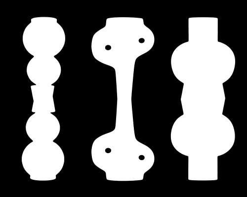 Color Play 18 high contrast black and white abstract wall decor