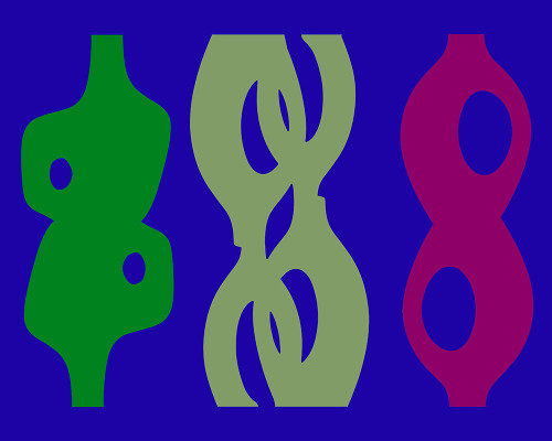 Color Play 43 vibrant contemporary painting with dynamic rhythm