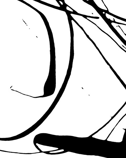 Drip Painting 1 black and white abstract drip canvas with bold contrast