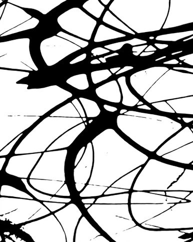 Drip Painting 25 abstract monochrome drip wall decor