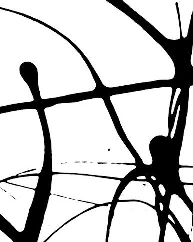 Drip Painting 26 contemporary black and white drip canvas art
