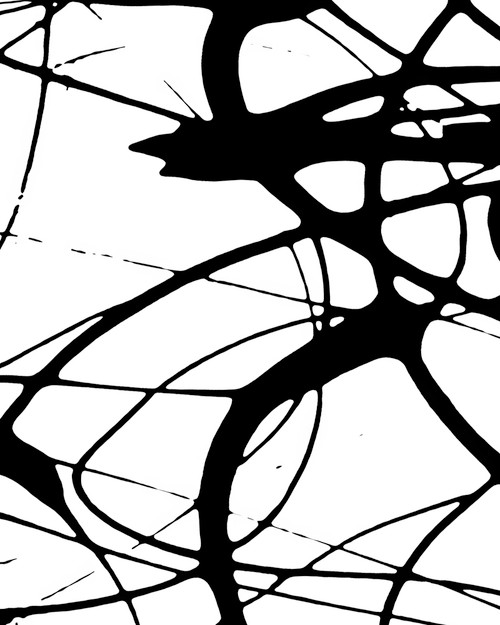 Drip Painting 32 monochrome abstract drip painting with depth