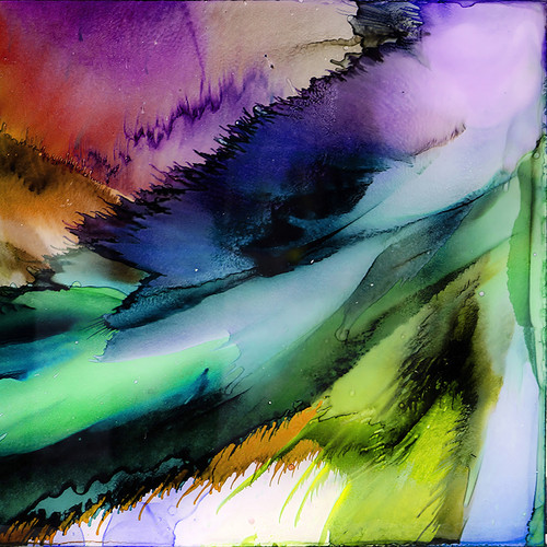 Fantasy 16A imaginative fantasy painting with bold abstract forms