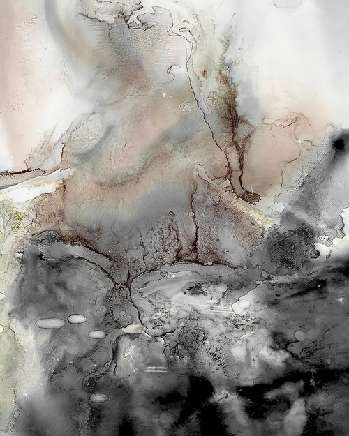 Tranquil Abstract 53 minimalist serene abstract artwork with muted blues