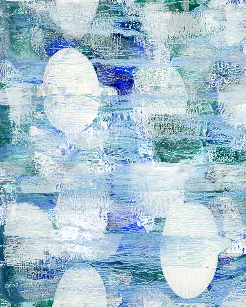 Tranquil Abstract 64 soft neutral modern painting with organic flow