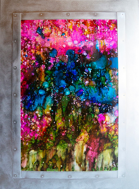 30x43.5 panel custom metal frame