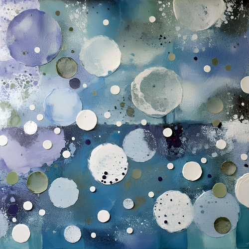 Eclectic Abstract 18 layered contemporary abstract painting