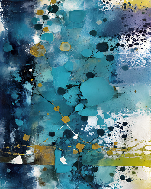 Eclectic Abstract 20 abstract wall decor with bold color interplay