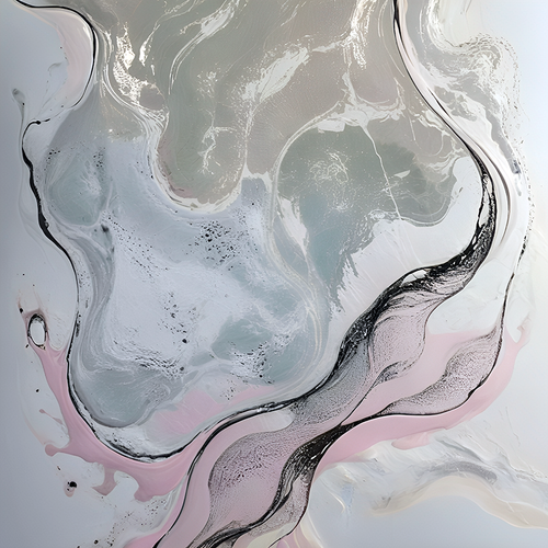 Eclectic Abstract 25 playful mixed style abstract canvas