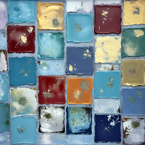 Eclectic Abstract 39 expressive abstract painting with textured movement