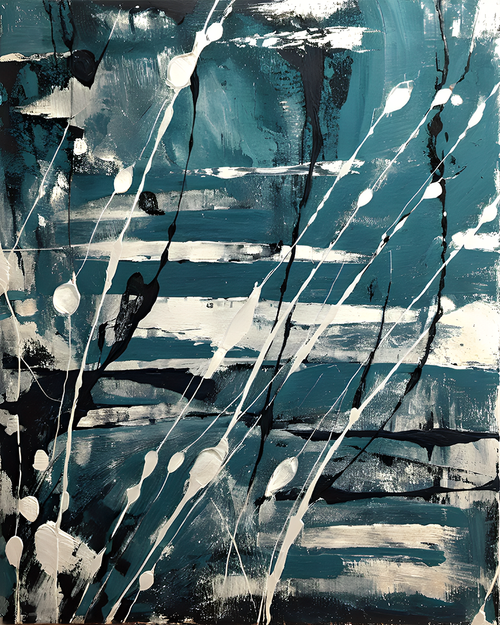 Eclectic Abstract 49 abstract wall art with layered texture and movement