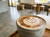 Decorative cappuccino with foam design