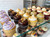 Cupcakes arranged on display