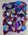 Blue Melody abstract metal artwork with flowing blue tones and layered mixed media textures