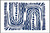 Clean blue minimalist painting for conference rooms and executive suites